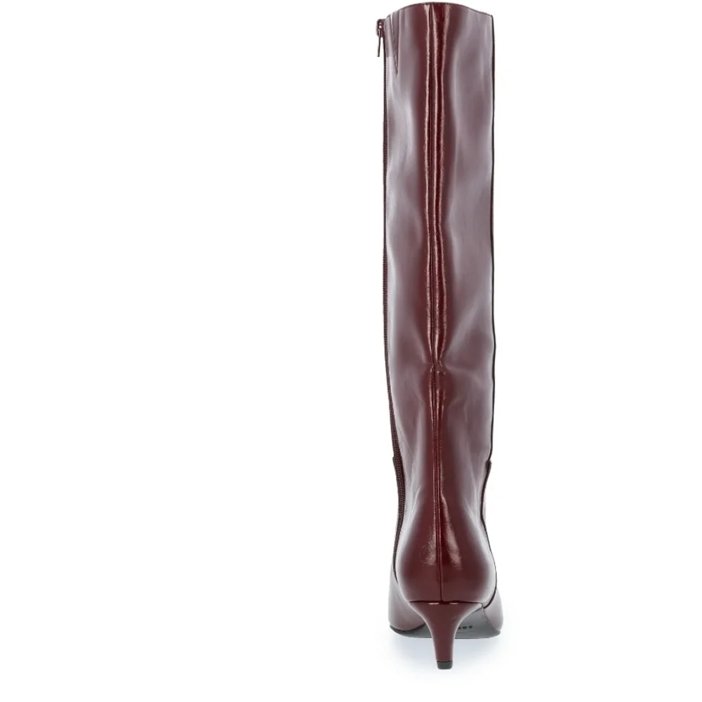 Women’s Tall Burgundy Knee-High Boots